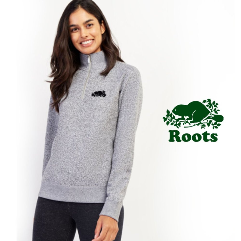 Roots_Remix Zip Stein Fleece Sweatshirts
